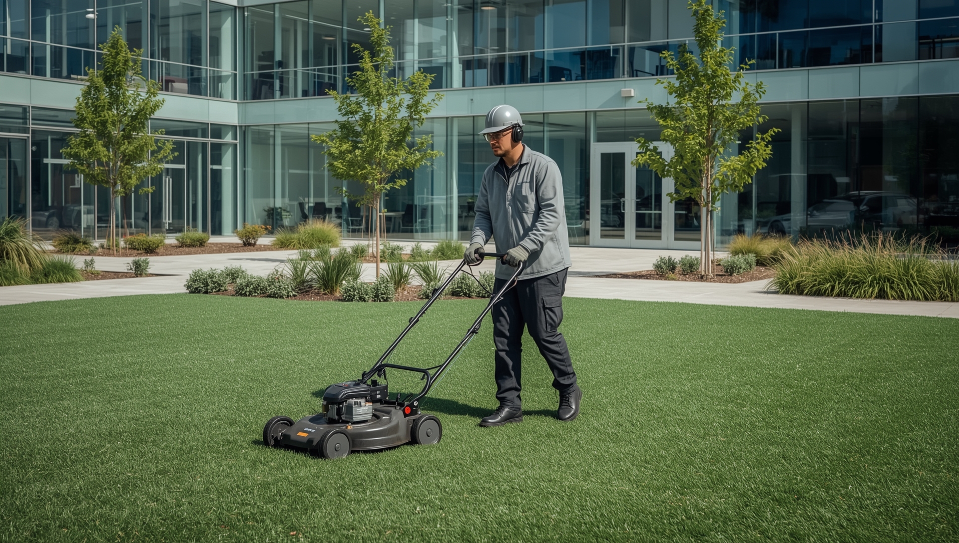 Profissional da Extralimp realizando serviço
